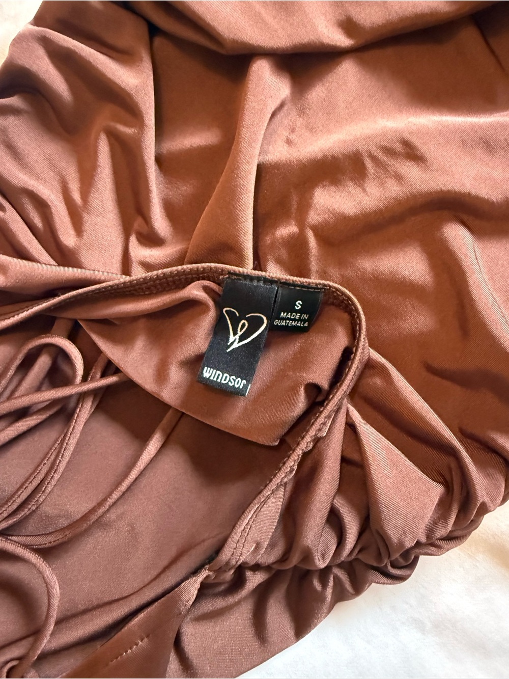 Windsor Brown Strappy Dress - Picture 4 of 7